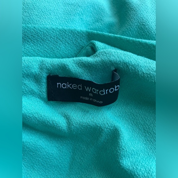 New Naked Wardrobe Green Blue Bodysuit Size Medium - Picture 6 of 8
